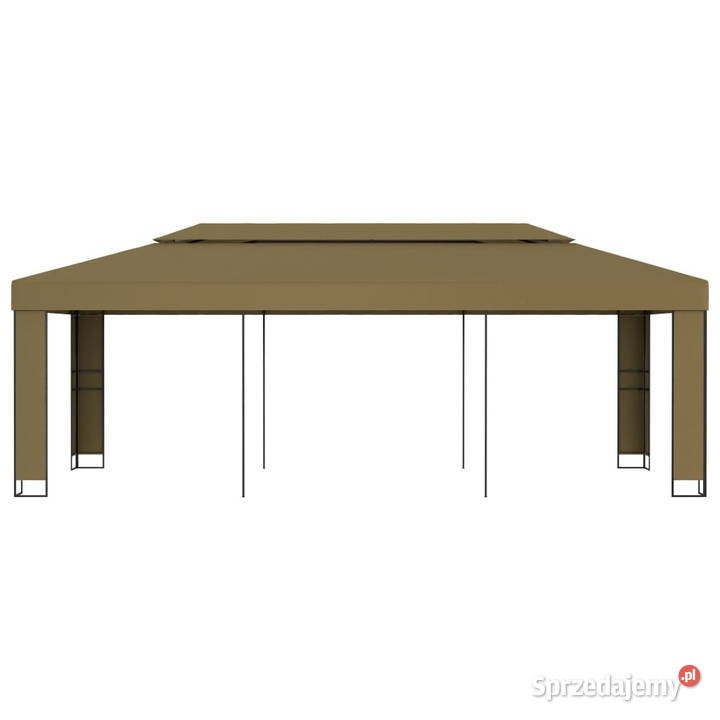 Altana z podwójnym dachem 3x6 m taupe 180 gm