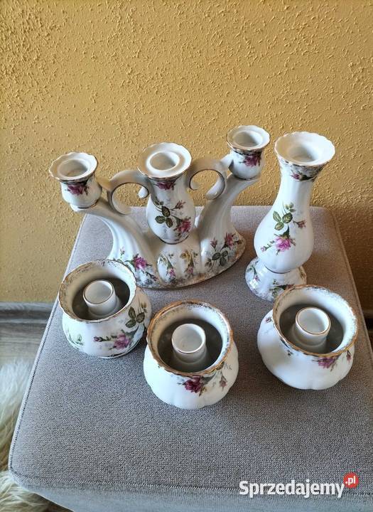 Zestaw świeczników porcelanowych Chodzież zachodniopomorskie Koszalin