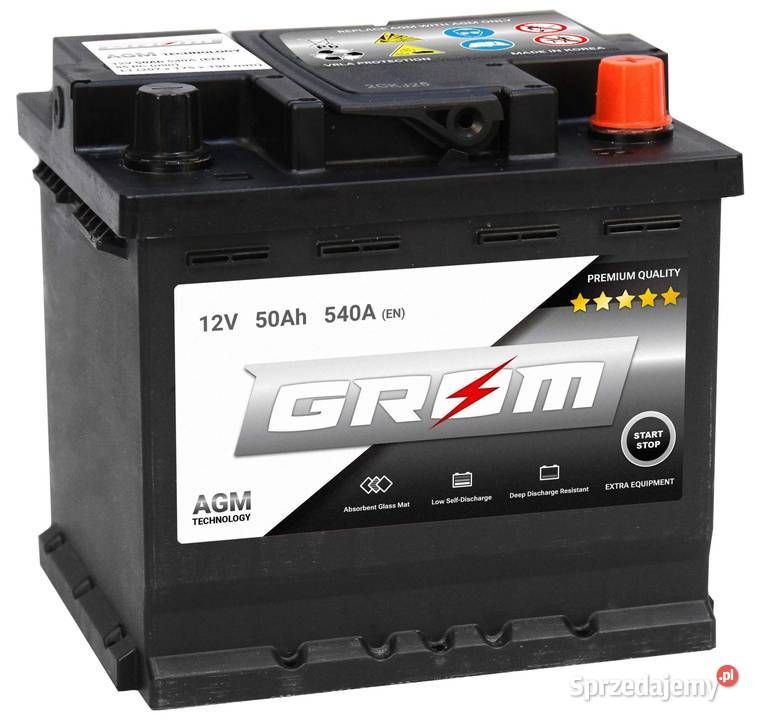 Akumulator GROM AGM STARTSTOP 50Ah 540A Gorzów Wielkopolski sprzedam