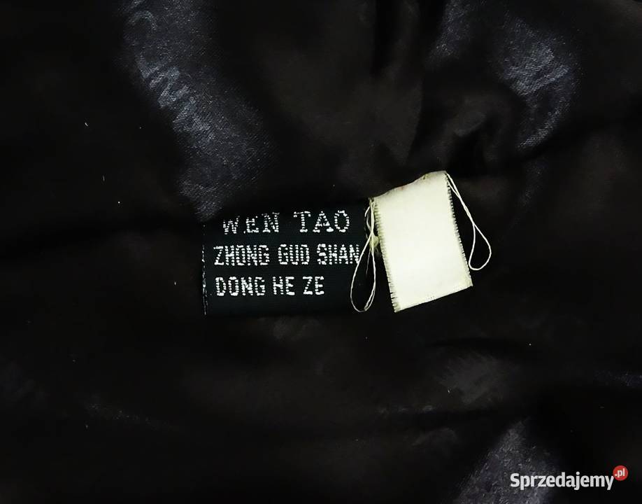 Naturalne futro z kóz górskich rozmiar L 40 czarny lubelskie Biłgoraj