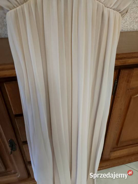 sukienka koktajlowa glamour maxi długa plisowana Kielce sprzedam