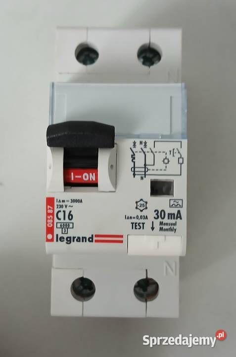 LEGRAND WYŁĄCZNIK RÓŻNICOWONADPRĄDOWY P312 1PN podkarpackie Rzeszów