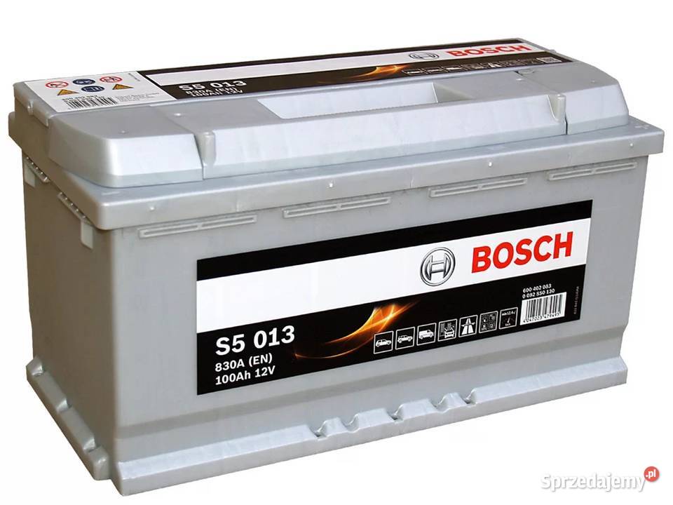 Akumulator Bosch 100Ah 830A EN S5013 PRAWY PLUS kujawsko-pomorskie Toruń sprzedam