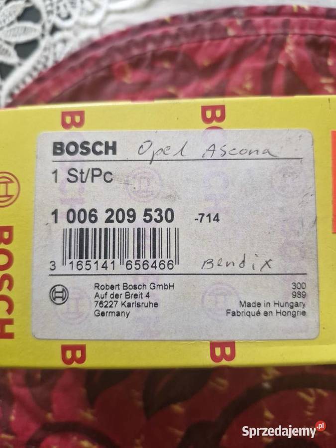 BOSCH BENDIX ROZRUSZNIKA OPEL 1006209530 Układ elektryczny silnika Stoczek Łukowski