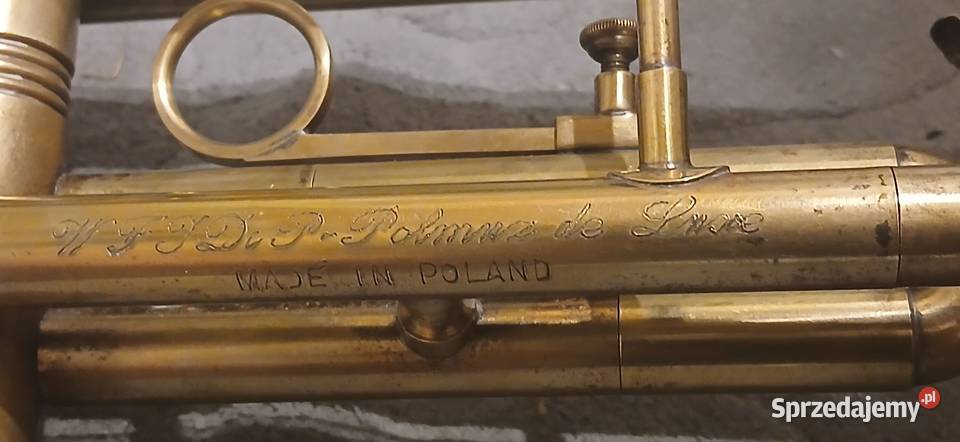 Stara Polska Trąbka firmy WFIDIP Polmuz z lat 50 blaszane Kraków