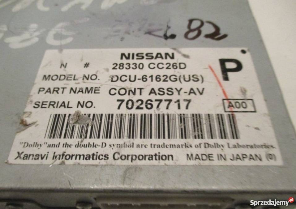 283A0ES60B MODUŁ STEROWNIK NISSAN XTRAIL T30 Nowy Tomyśl