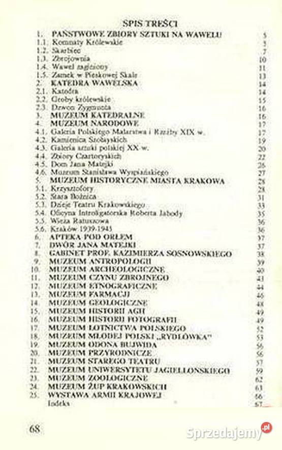 MUZEA KRAKOWA HANIK MARIAN Legnica sprzedam