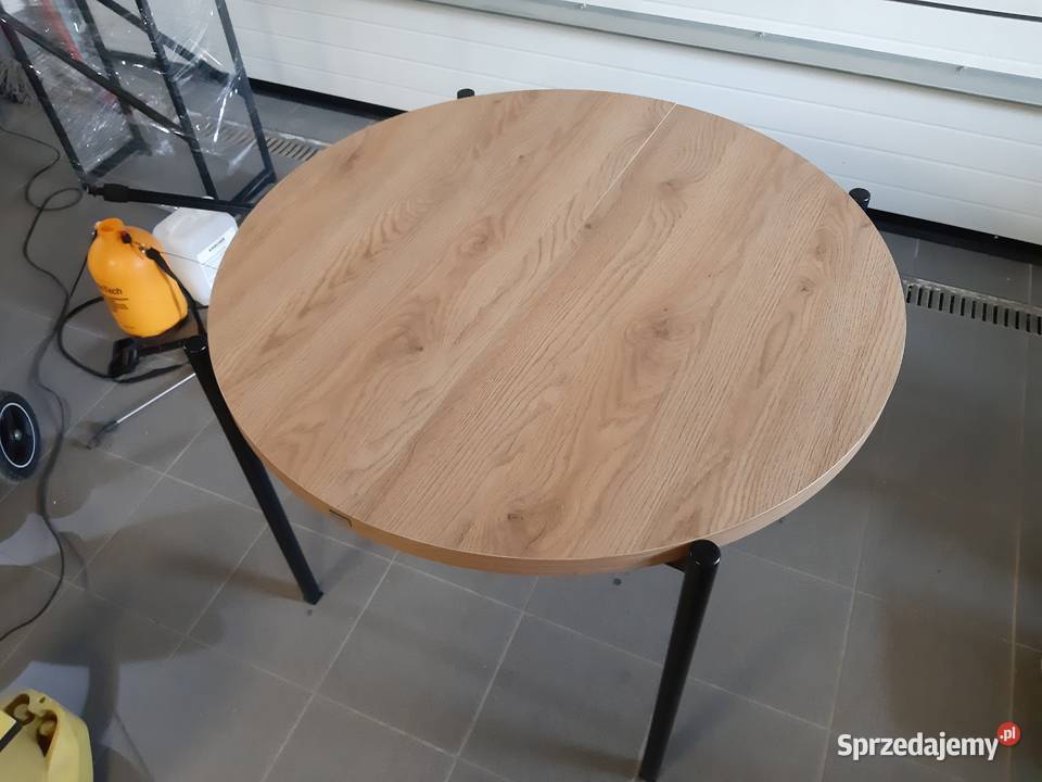 Stół industrialny okrągły rozkładany 75cm Grzybno