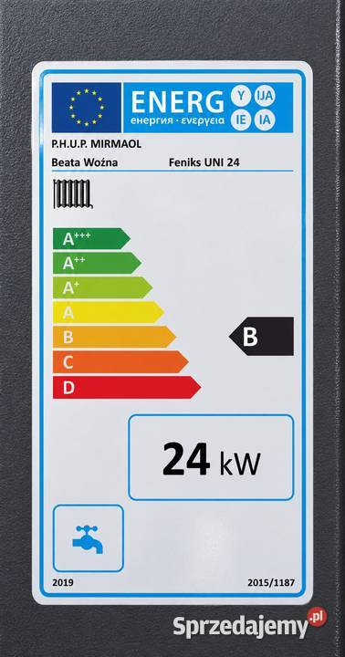 Kocioł piec co tradycyjny zasypowy 24kW do 280m2 Mielno