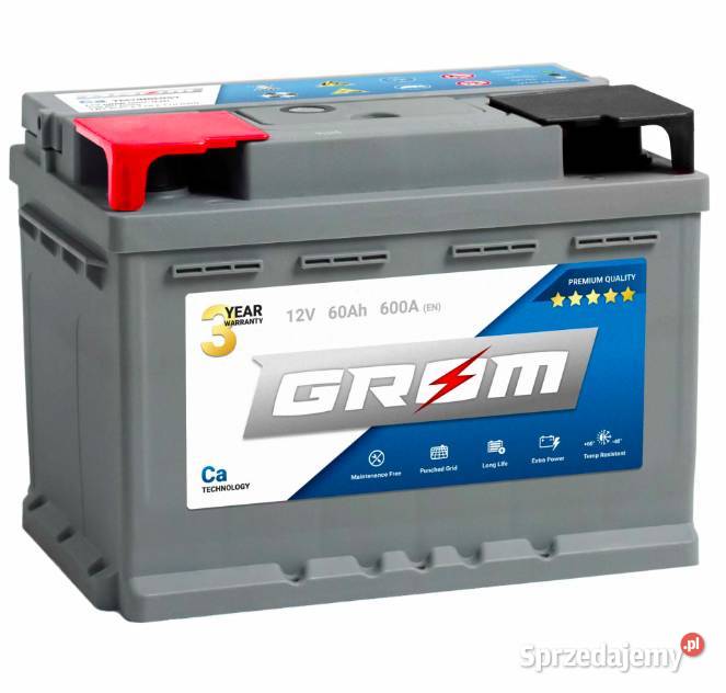 Akumulator GROM Premium 60Ah 600A EN DTR