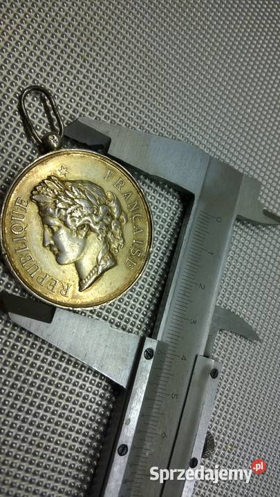 medal REPUBLIQUE FRANCAISE 1887r Numizmatyka Warszawa