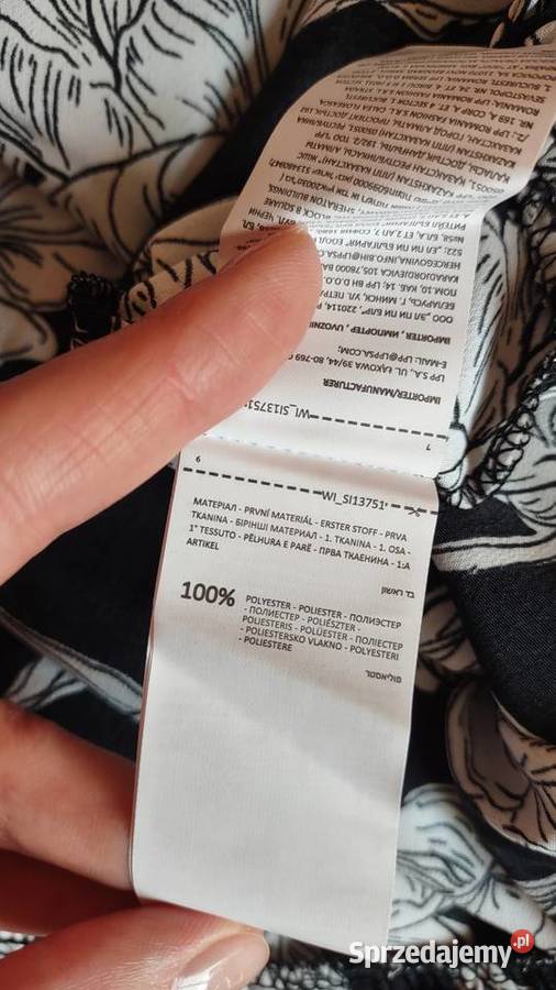 Sukienka mini rozkloszowana w kwiaty MAMA Sinsay Olkusz