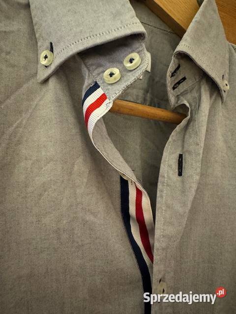Koszula męska S Zara Slim Fit szara bawełna 100z Częstochowa
