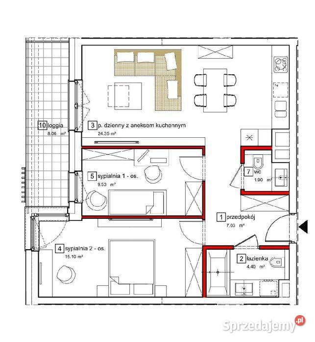Już dostępne Mieszkanie 65 M2 Apartamenty apartamentowiec Gliwice