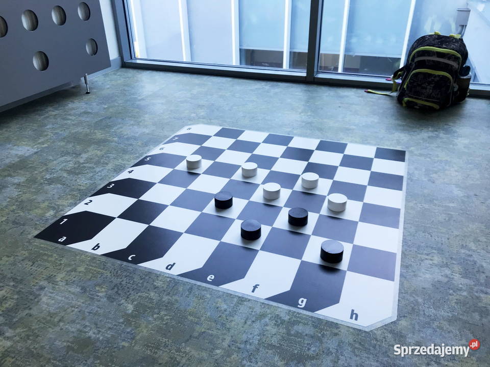 Szachownica 100x100 gry korytarzowe naklejki