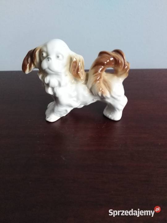 Porcelanowa figurka pies podkarpackie Miejsce Piastowe