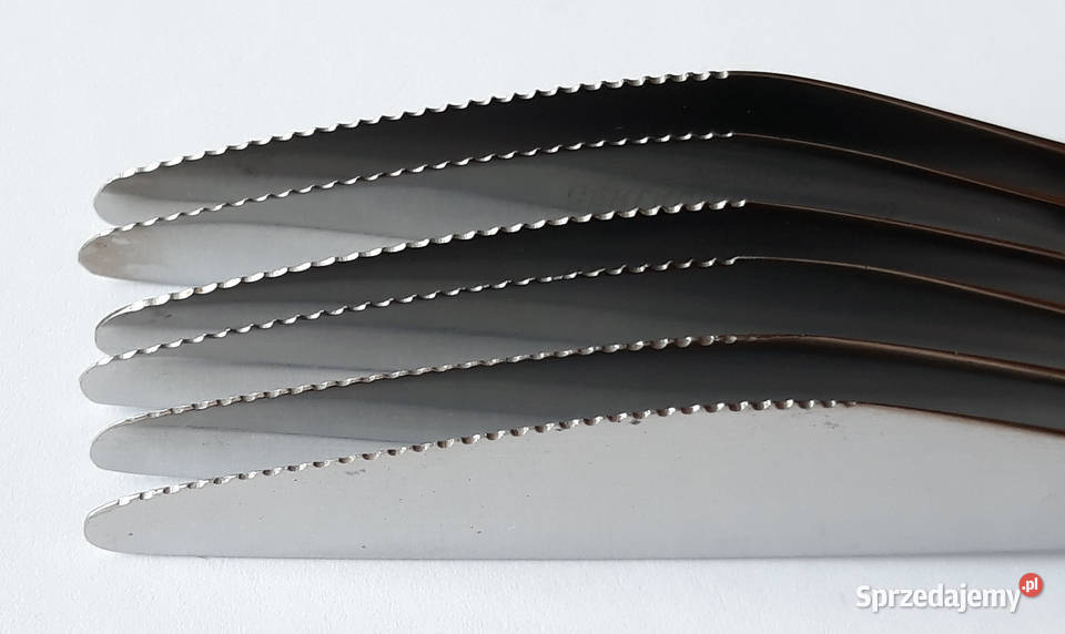 Noże obiadowe 1 PNĄCZA Gerlach sztućce PRL Dąbrowa Górnicza