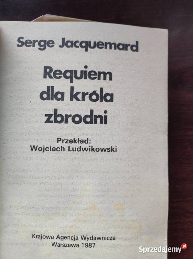 Requiem króla zbrodni Serge Jacquemard