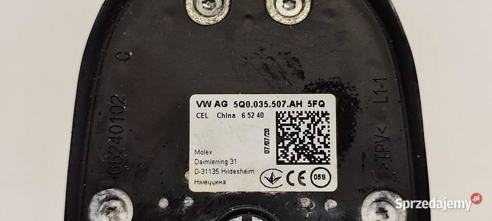 VW TIGUAN II ANENA DACHOWA REKIN 5Q0035507AH osobowe Pozostałe