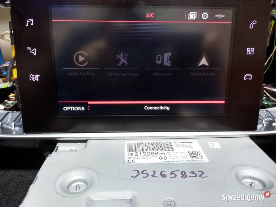 Peugeot 308 T9 Nawigacja NAC WiFi/CarPlay/Bluetooth