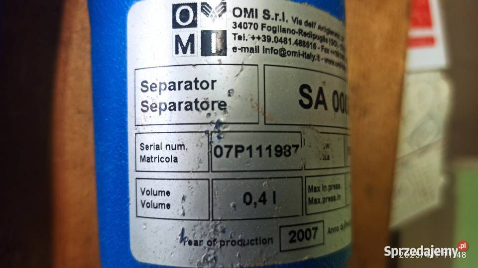 Separator cyklonowy SA 0005