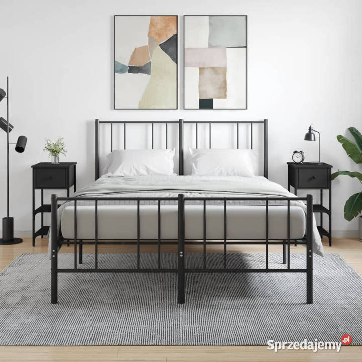 Szafki nocne 2 czarne 34x36x70 WM825974 mazowieckie Warszawa