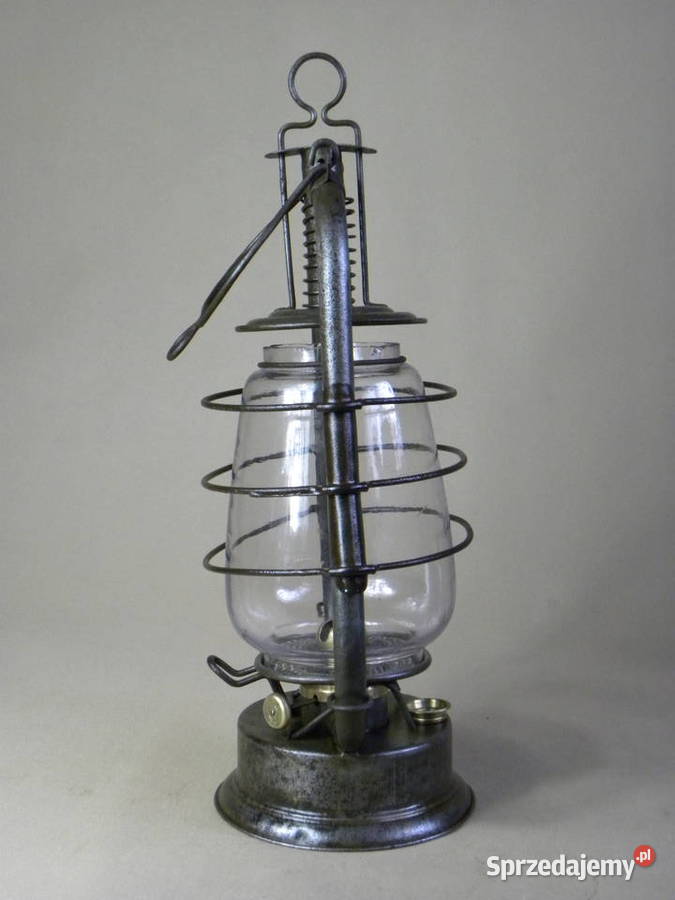 Stara niemiecka lampa naftowa Heinrich Friedrich Legnica