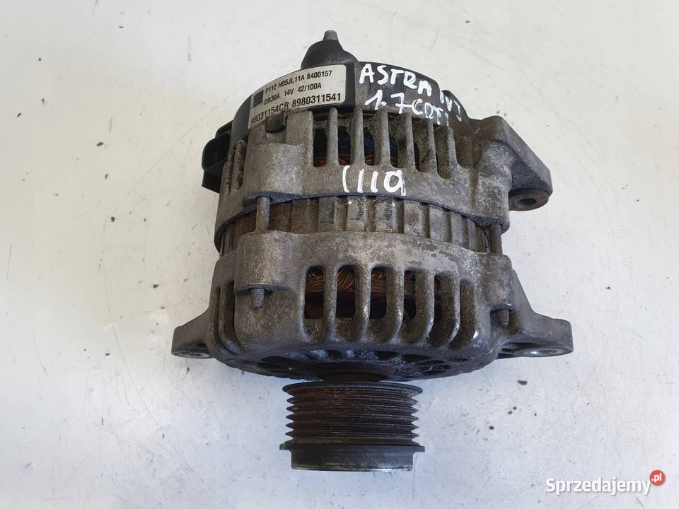 Opel Astra IV J 17 CDTI ALTERNATOR 8980311541 Części samochodowe Janów sprzedam