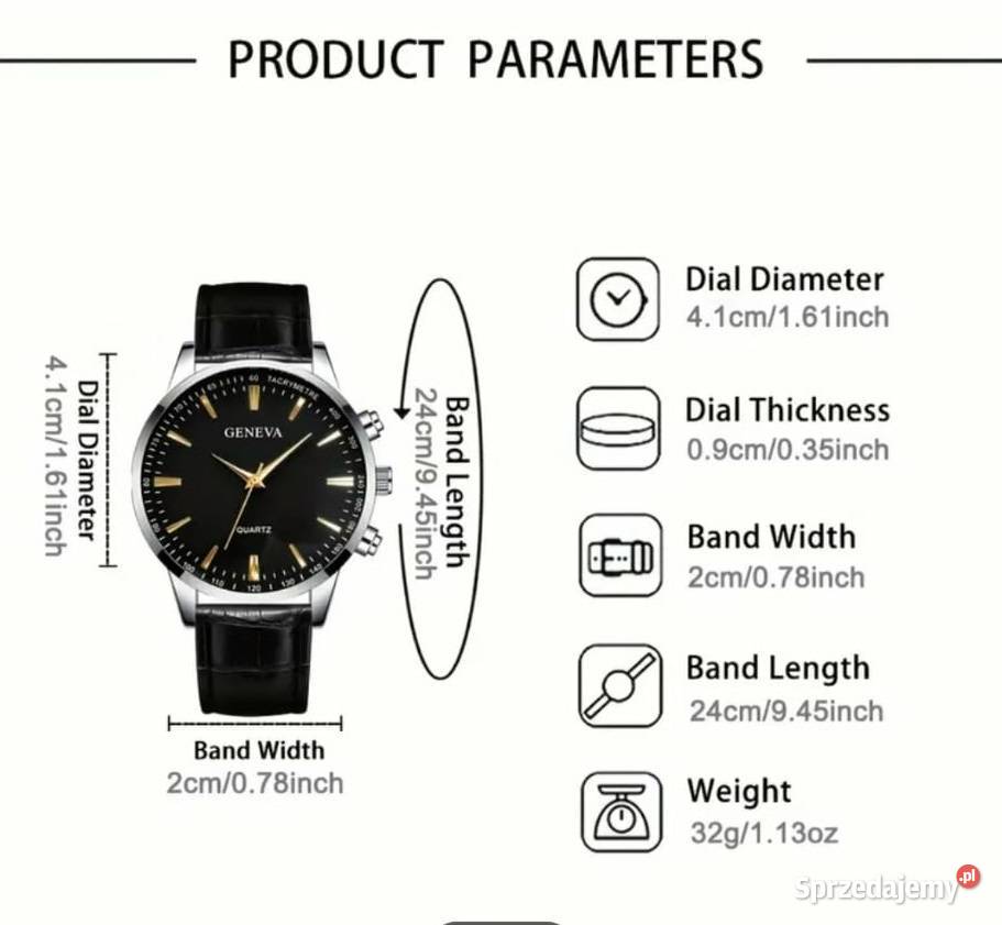 Geneva elegancki zegarek męski świętokrzyskie