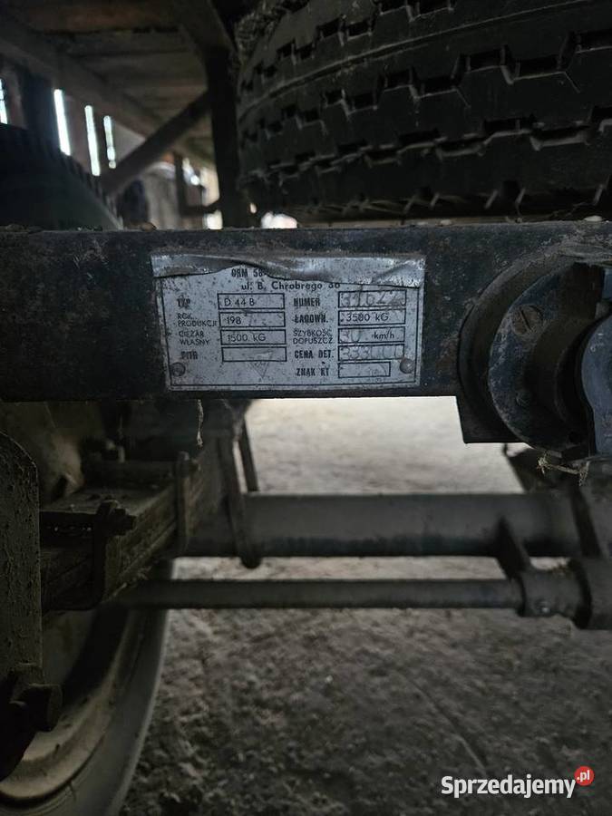 Sprzedam przyczepę D46b same papiery łódzkie Warta