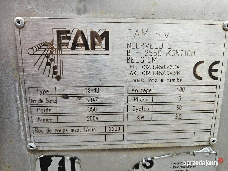 Krajalnica do warzyw FAM TS1D Krotoszyn