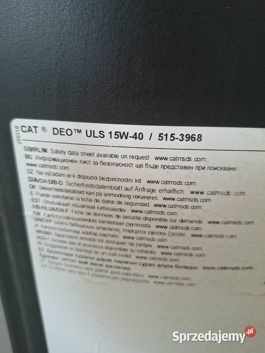 Oryginalny Olej silnikowy CAT DEO ULS 15W40 małopolskie