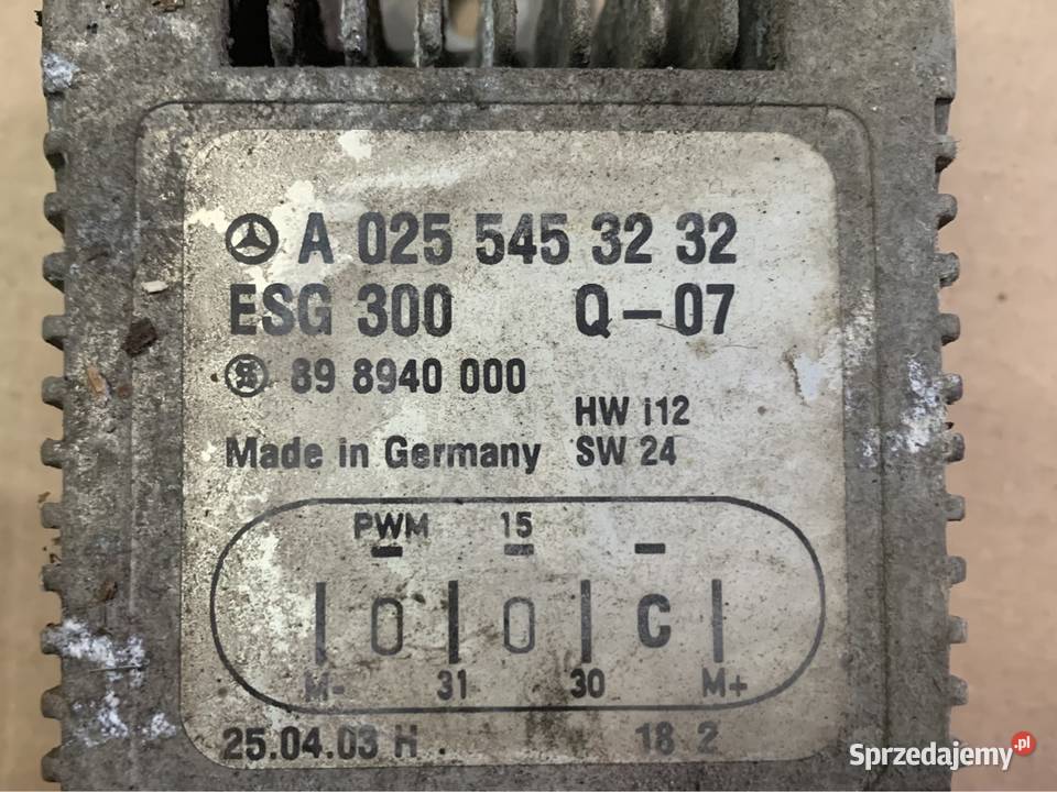 A0255453232 moduł wentylatora Mercedes a klasa Szczecin