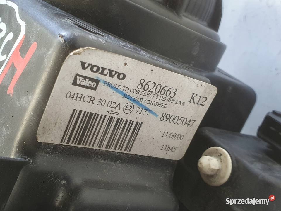 LAMPA PRAWA Volvo S80 I PRAWY PRZÓD przednia sprzedam