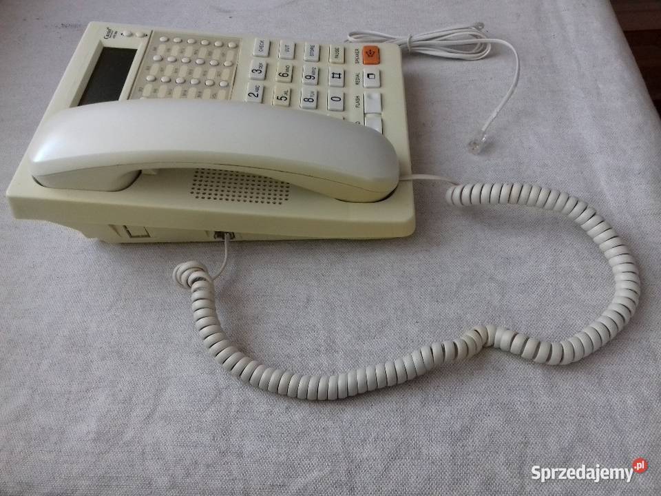 Telefon scacjonarny biały Telefony bezprzewodowe Tomaszów Lubelski