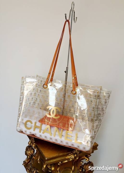TRANSPARENTNA TOREBKA PLAŻOWA CC WOREK CHANELKA Bydgoszcz sprzedam
