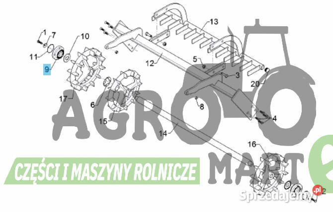 3199372 319 9372 ŁOŻYSKO Z OBUDOWĄ fi35 LEMKEN Wichrów