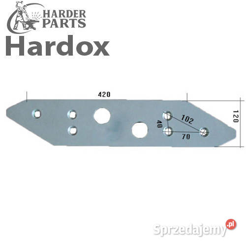 Płoza długa HARDOX 172380L części do pługa