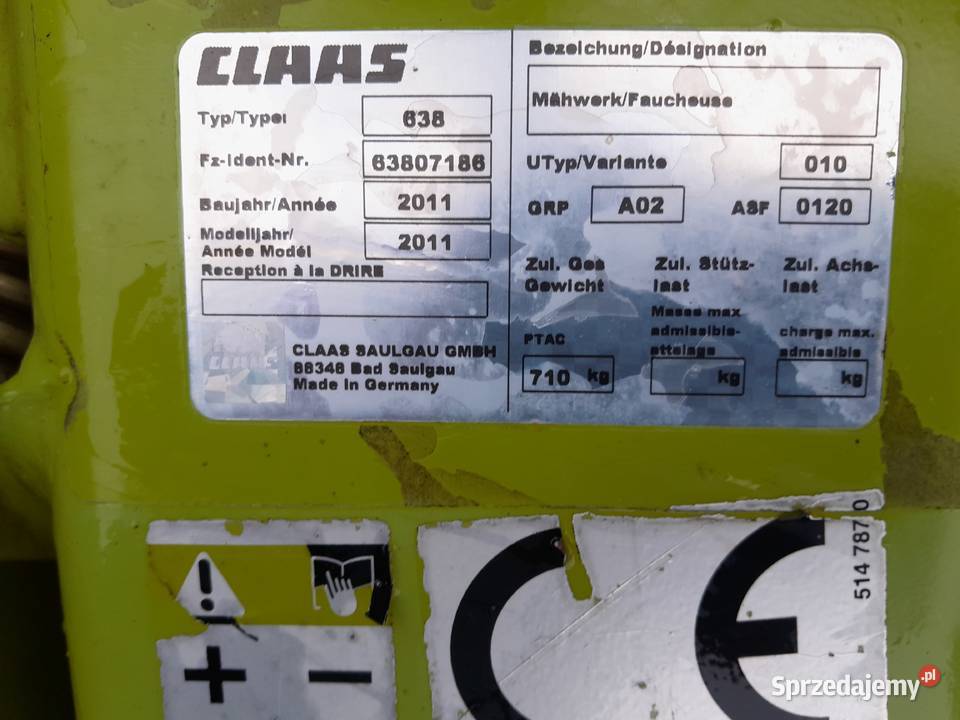 Kosiarka dyskowa Claas Disco 3050 Plus Maszyny zielonkowe lubelskie Ryki