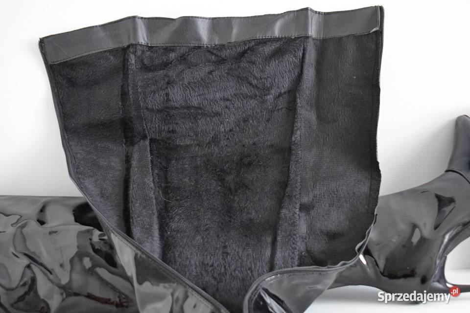 Wysokie kolano kozaki na SMUKŁEJ SZPILCE z 28cm Damskie Białystok sprzedam