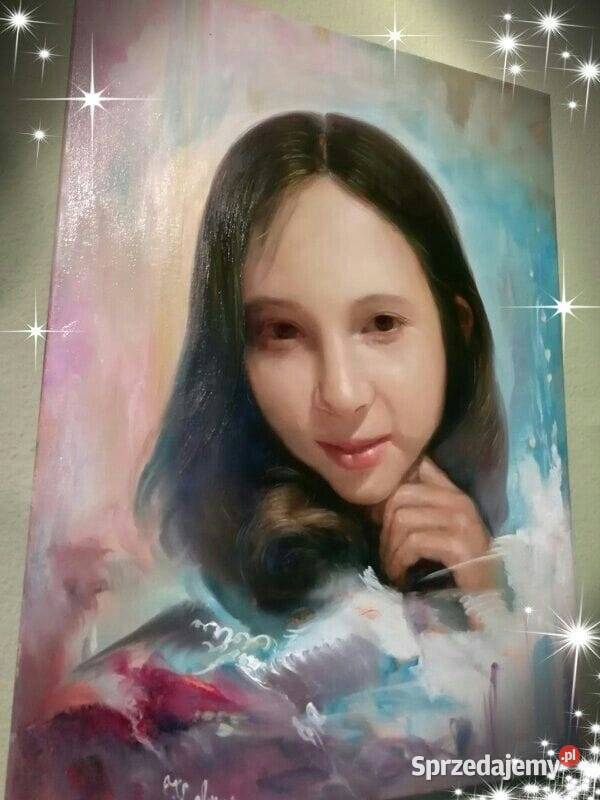 Portret olejny na płótnie Przemyśl