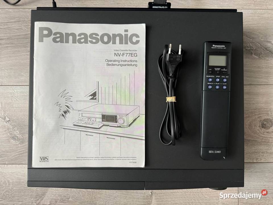 Magnetowid Panasonic NVF77 Oryginalny Pilot Szczecin