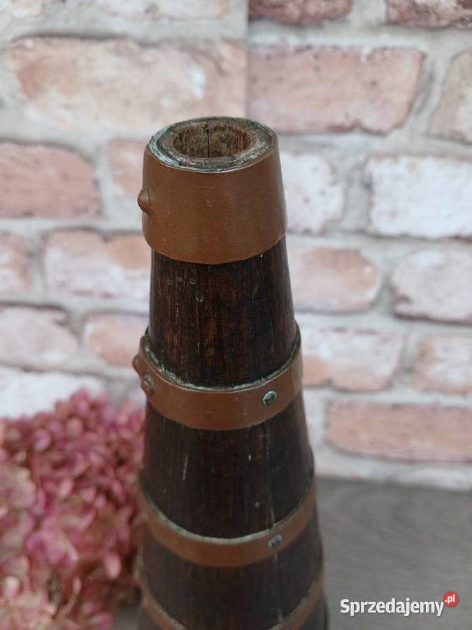 Stara drewniana butelka na wino francuska Warszawa sprzedam