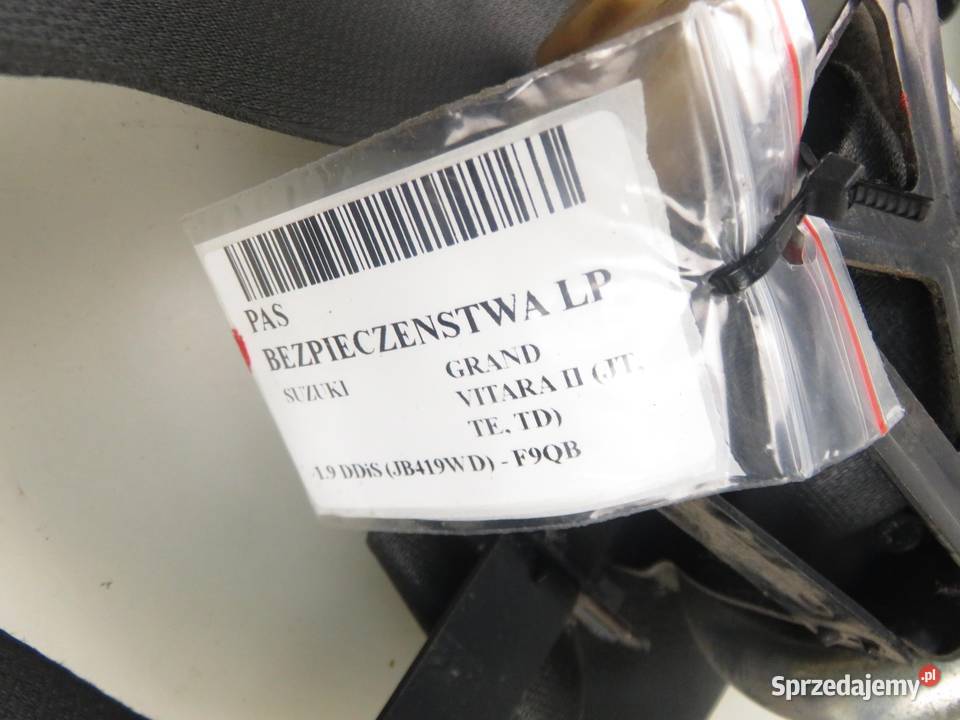 PAS LEWY PRZEDNI SUZUKI GRAND VITARA II C9154N Pasy bezpieczeństwa małopolskie sprzedam