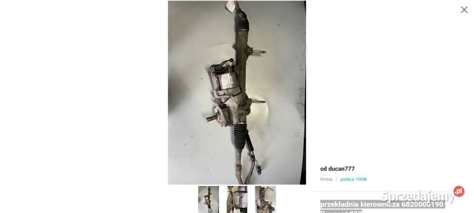 przekładnia kierownicza 6820000190 Peugeot 208 Jelcz-Laskowice