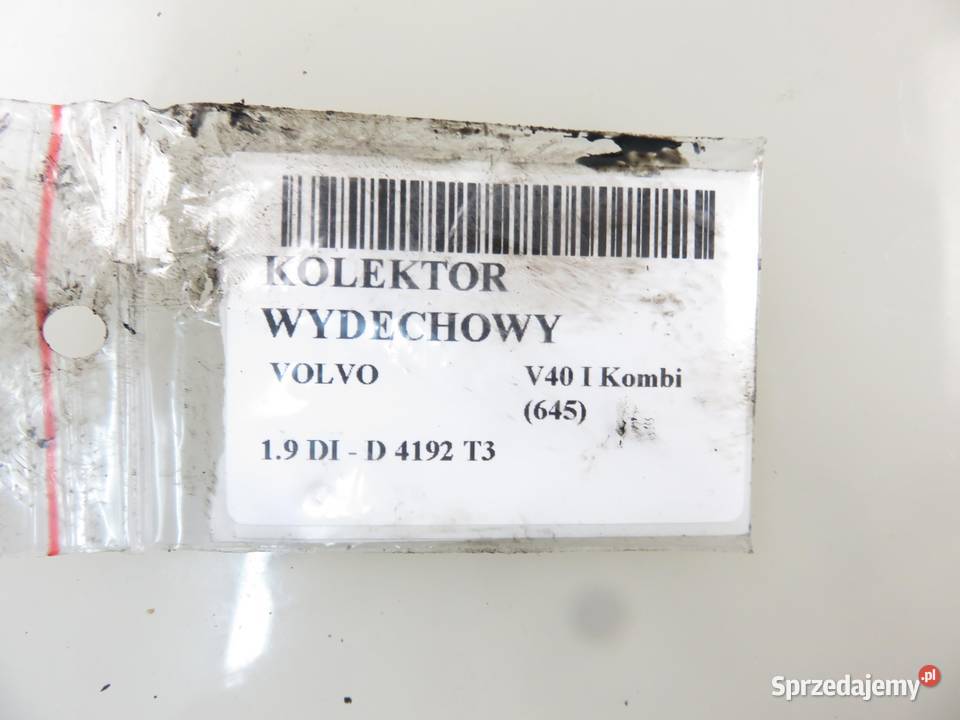 KOLEKTOR WYDECHOWY VOLVO V40 I 19 DI 4192 T3 Kolektory wydechowe sprzedam