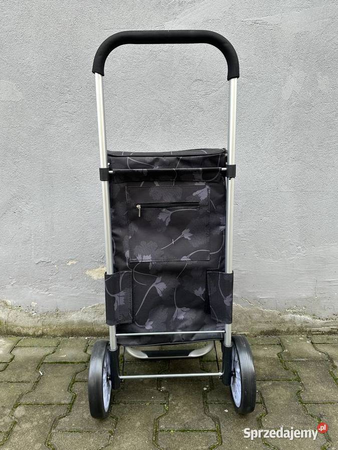 Wózek na zakupy aluminiowy z torbą termiczną