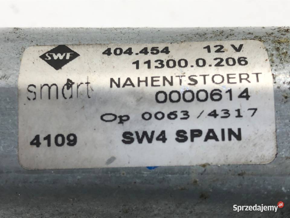 SILNIK WYCIERACZEK TYŁ SMART CITYCOUPE 113000206