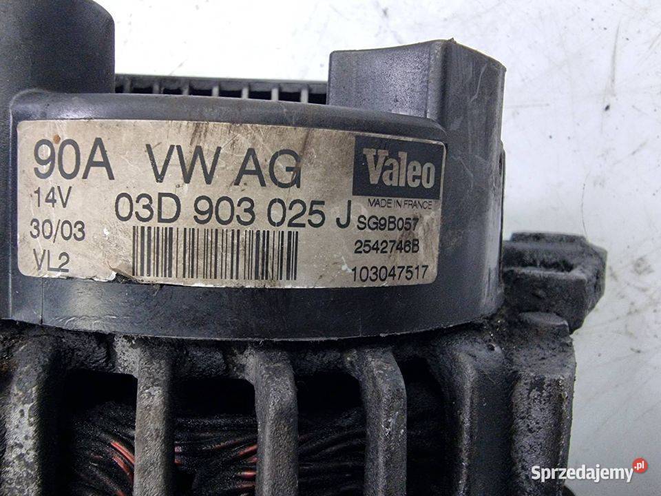 ALTERNATOR SKODA FABIA I 03D903025J kujawsko-pomorskie Lipno