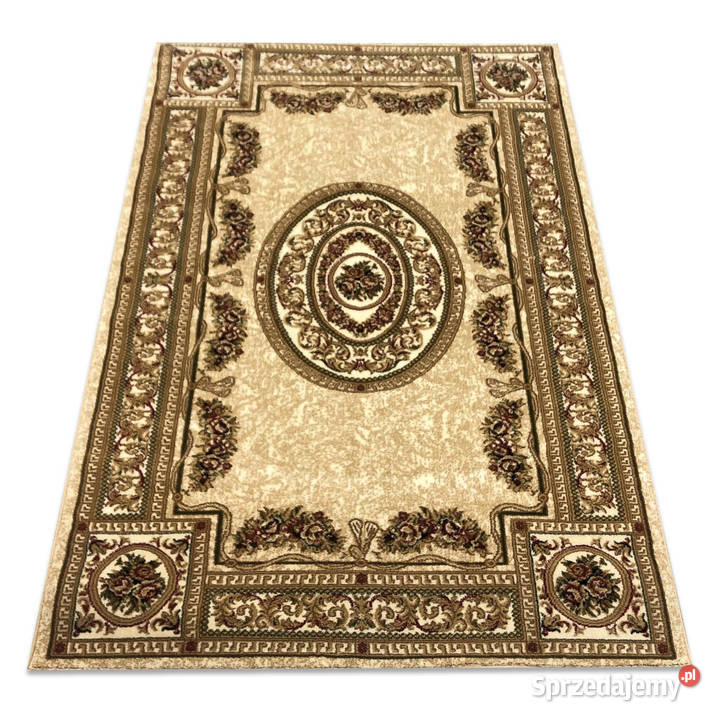 Gęsty dywan 200x300 beżowy klasyczny 3425 Dywany sprzedam